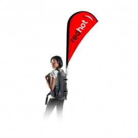 4ft Double Sided Printing Teardrop Backpack Flag with Logo