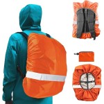Hi Viz Waterproof Ultralight Reflective Tape Safety Rain Cover Backpack with Logo