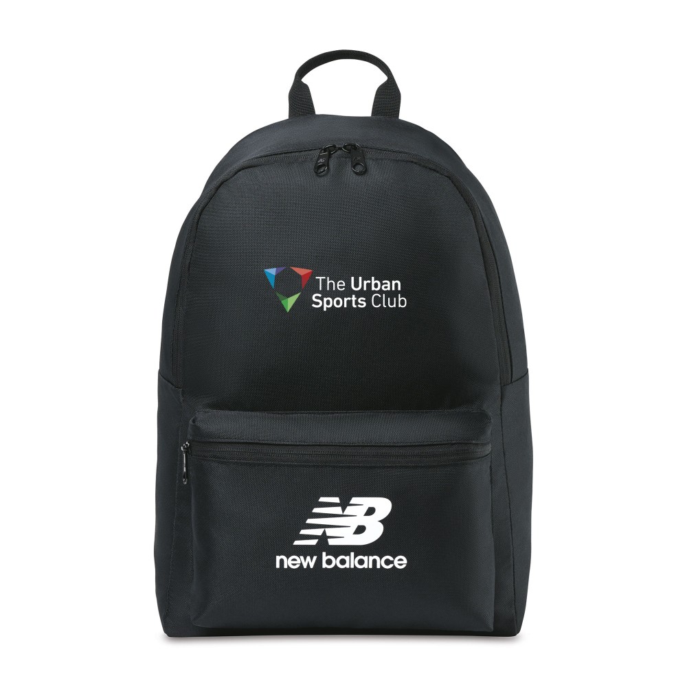New Balance Logo Round Backpack - Black with Logo