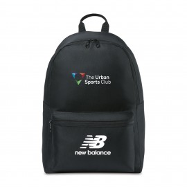 New Balance Logo Round Backpack - Black with Logo
