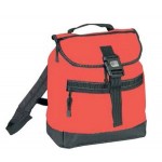 Reflector Backpack w/Leather-Like Bottom with Logo