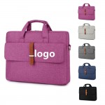 Business Laptop Sleeve Messenger Briefcase With Shoulder Strap with Logo