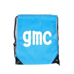 14" X 17" Polyester colorful drawstring backpack with Logo