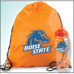 Drawstring Backpack And Bottle with Logo