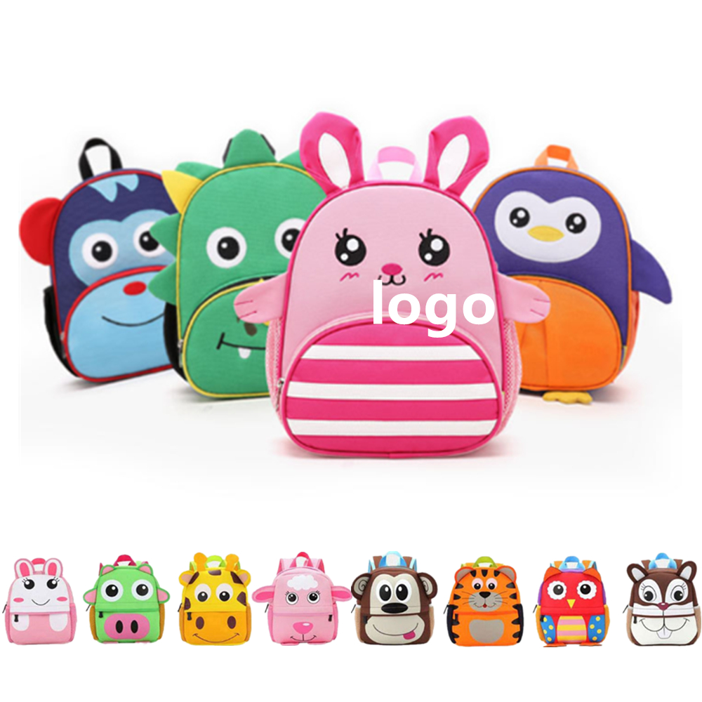 Neoprene Cartoon Toddler School Backpack with Logo
