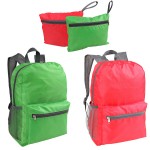 Waterproof Polyester Folding Backpack with Logo