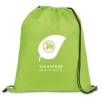 Heavy Duty 210D Polyester Drawstring Cinch Up Backpack (14" x 17") with Logo