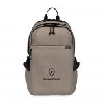 Renew rPET Laptop Backpack - Brindle with Logo