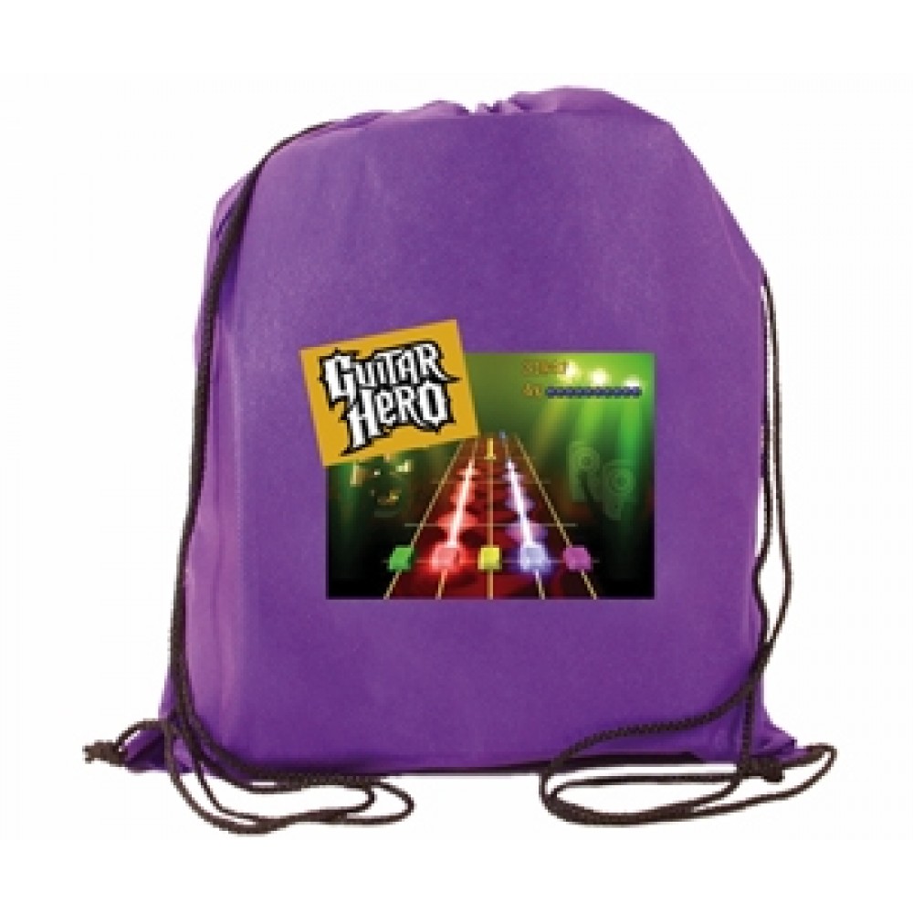 Customized Non-Woven Tear Resistant Drawstring Backpack (Full Color Digital)