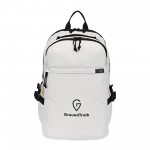 Renew rPET Laptop Backpack - Cream with Logo