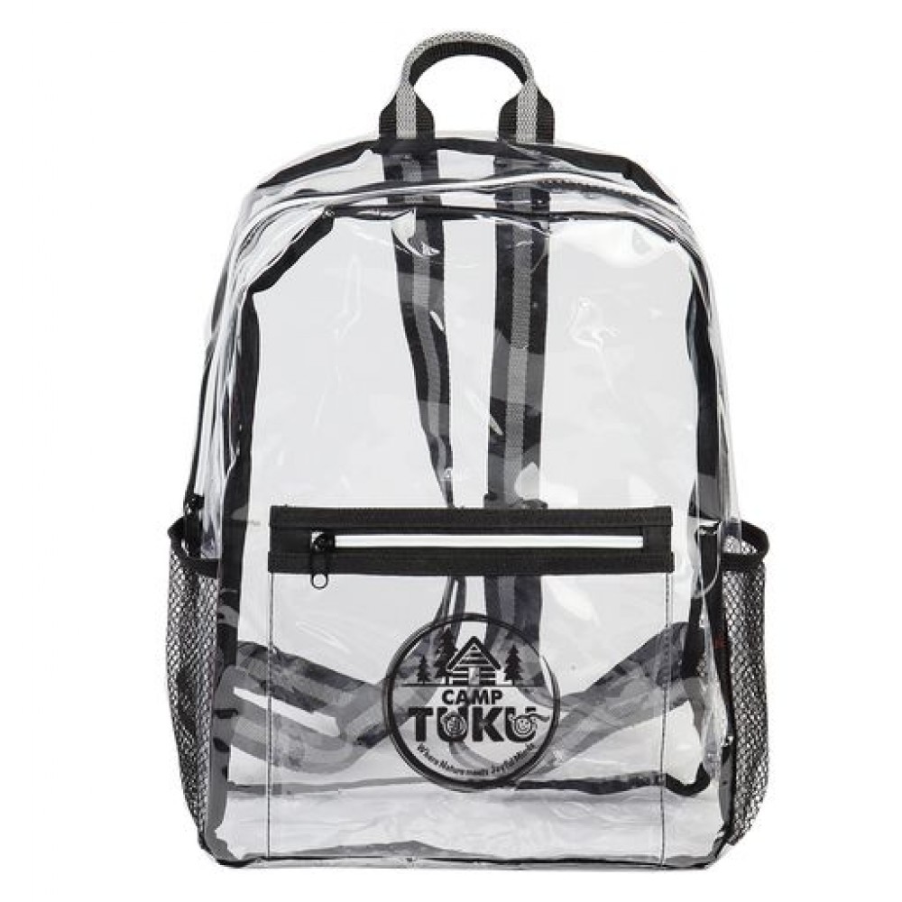 Transparent Backpack with Logo