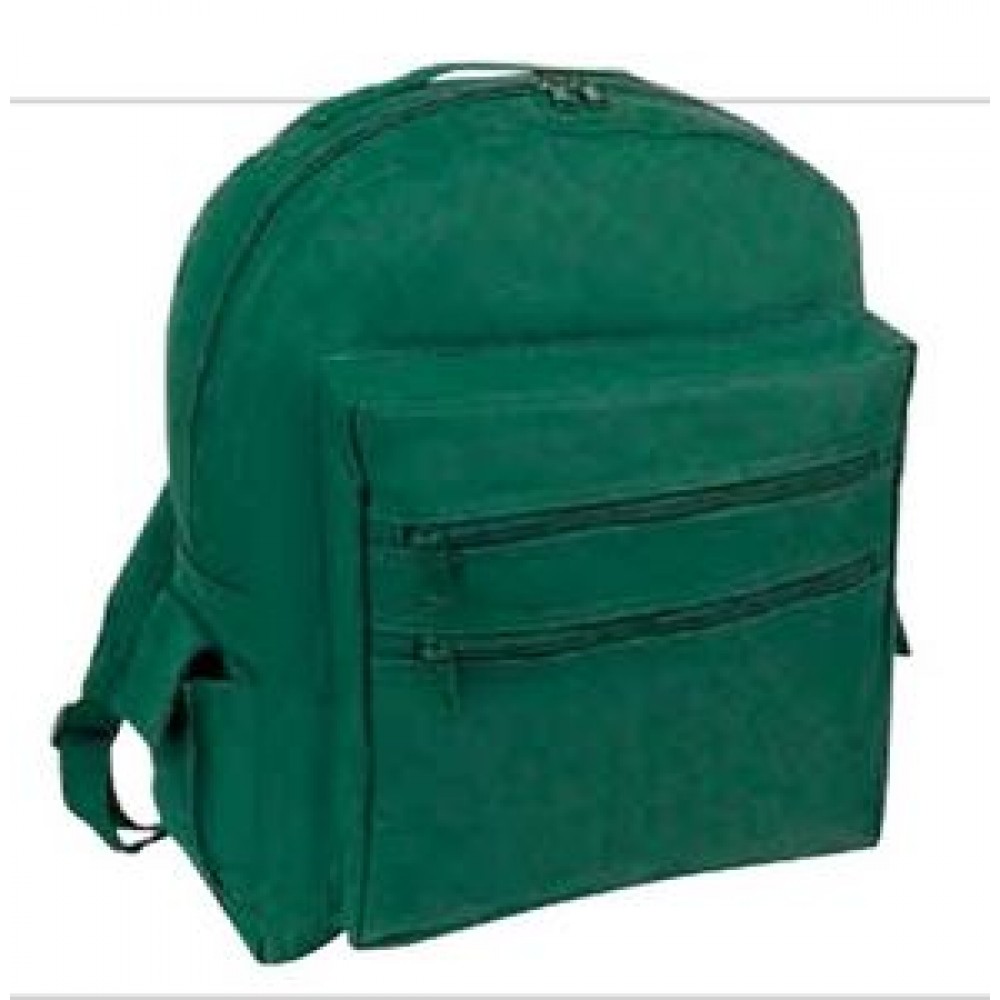 Custom School Backpack w/Multiple Zipper Pocket