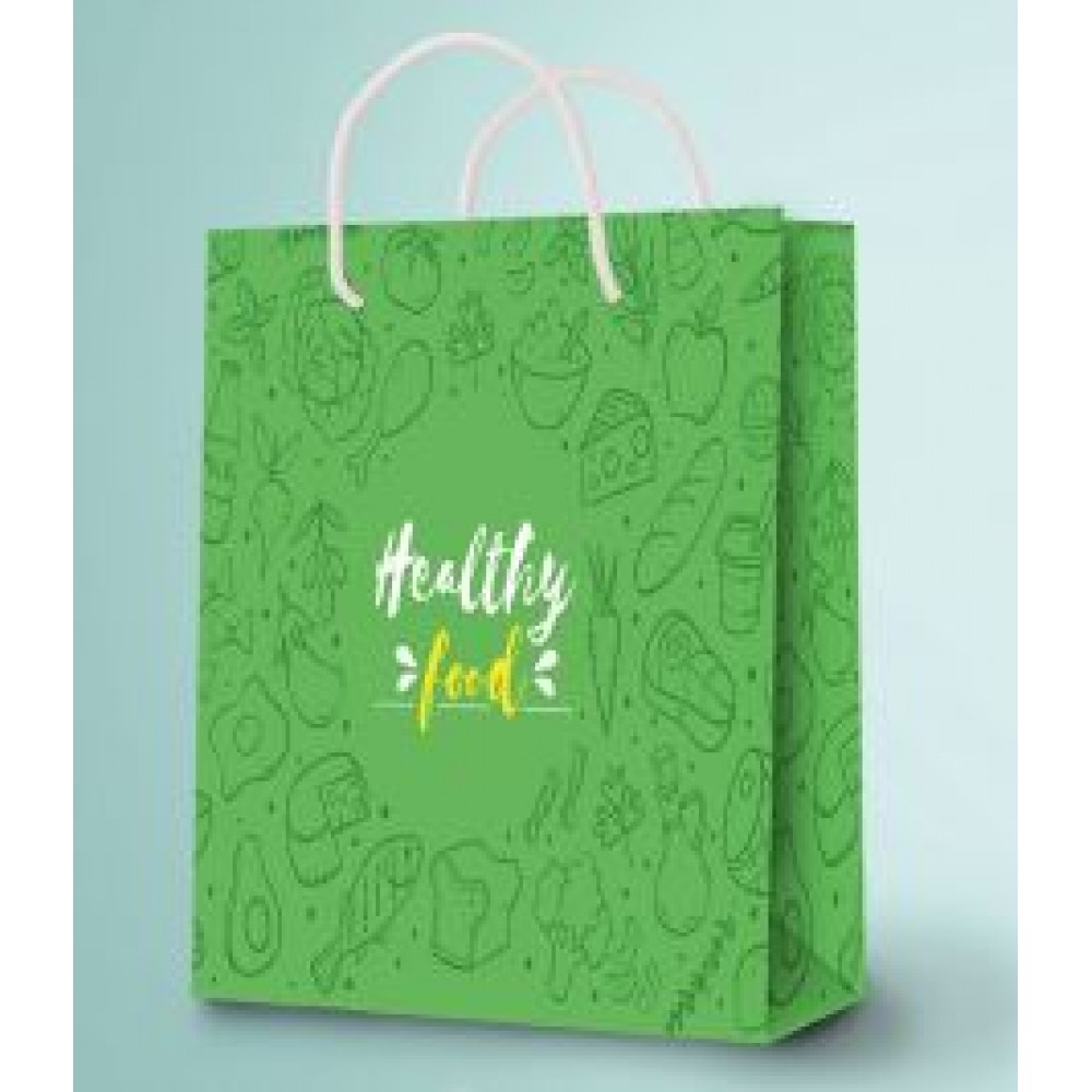 Small Laminated Eurotote Bag - Full Color Print(9" H X 7" W X 3.25" D") with Logo