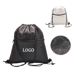 Logo Branded Dupont Paper Drawstring Bag  Logo Branded Dupont Paper Drawstring Bag