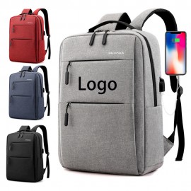 Usb Port Laptop Backpack with Logo