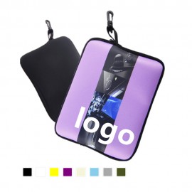 Neoprene Tablet Sleeve Bag With Carabiners with Logo