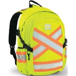 Hi Viz Reflective Piping-X Two Tone Safety Workwear Backpack with Logo