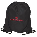 Drawstring Backpack: 420D Polyester with Logo
