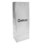 Custom BOTTLE Laminated Eurotote Bag - 1 Color Print (16.5" H X 5.5" W X 3.75" D)