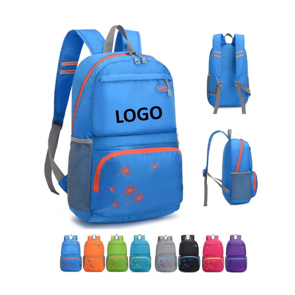 Foldable Hiking Backpack Outdoor Sports Bag with Logo