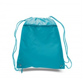 Logo Branded Polyester drawstring backpack