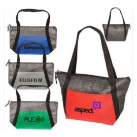 Custom Printed Tonal Non-Woven Cooler Tote  Custom Printed Tonal Non-Woven Cooler Tote