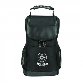 Poly Two Bottle Wine Bag with Logo