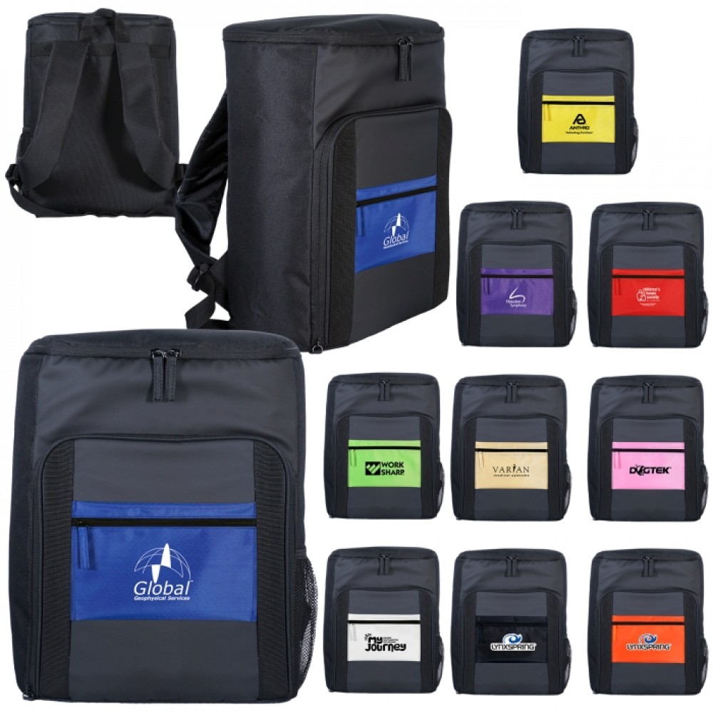 Personalized Colorful Pocket Cooler Backpack