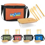 Ridge Bamboo Lunch Cooler with Logo