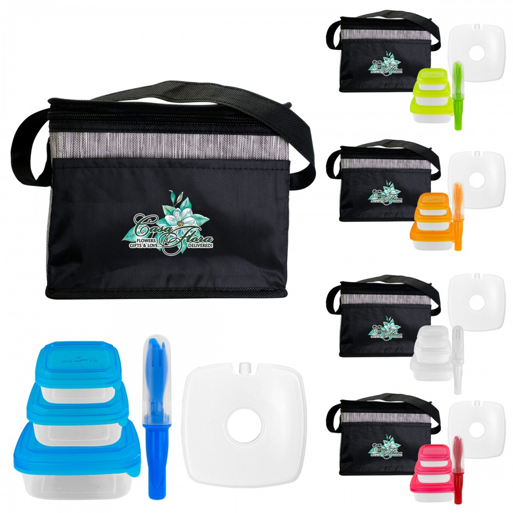 Black Graph Chilled Lunch Set with Logo