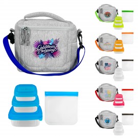 Adventure Cooler Portion Control & Sandwich Set with Logo