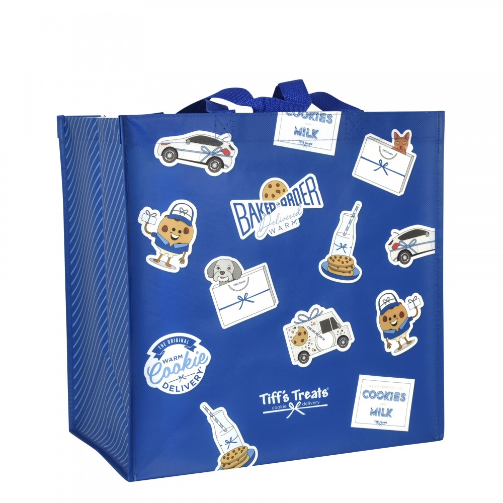 Branded Custom Full-Color Laminated Non-Woven Promotional Tote Bag14"x14"x9" Branded Custom Full-Color Laminated Non-Woven Promotional Tote Bag14"x14"x9"