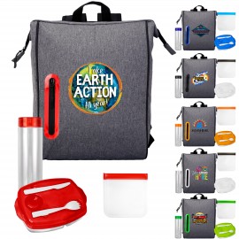 Promotional Locking Lid Sandwich & Drink Oval Lunch Cooler