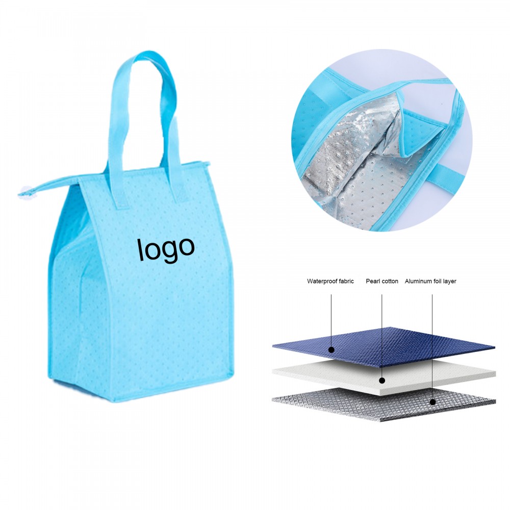 Personalized 80GSM Non-Woven Large Zippered Tote Bag