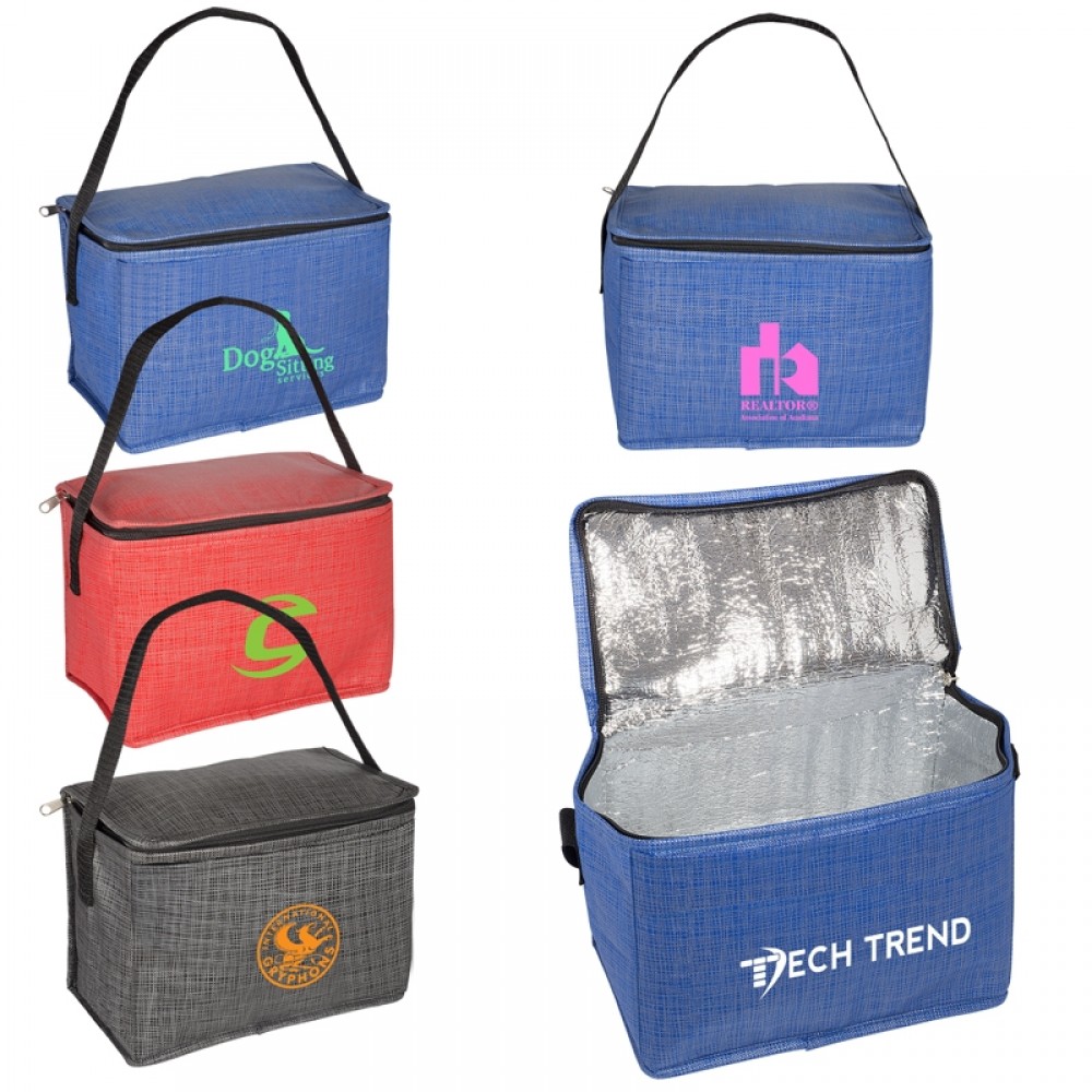Branded 6-Pack Tonal Non-Woven Cooler Bag Branded 6-Pack Tonal Non-Woven Cooler Bag