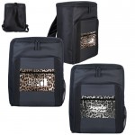 Custom Printed Leopard Pocket Cooler Backpack