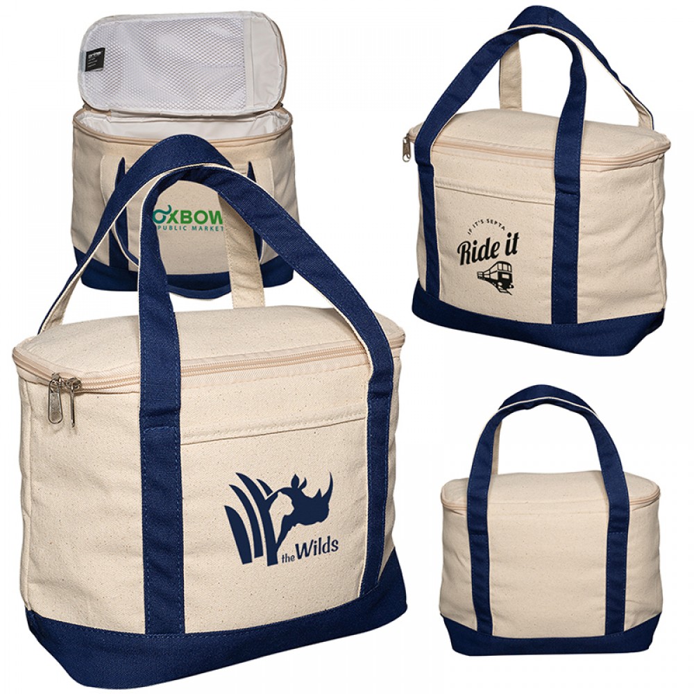Branded Cotton Cooler Lunch Tote Branded Cotton Cooler Lunch Tote
