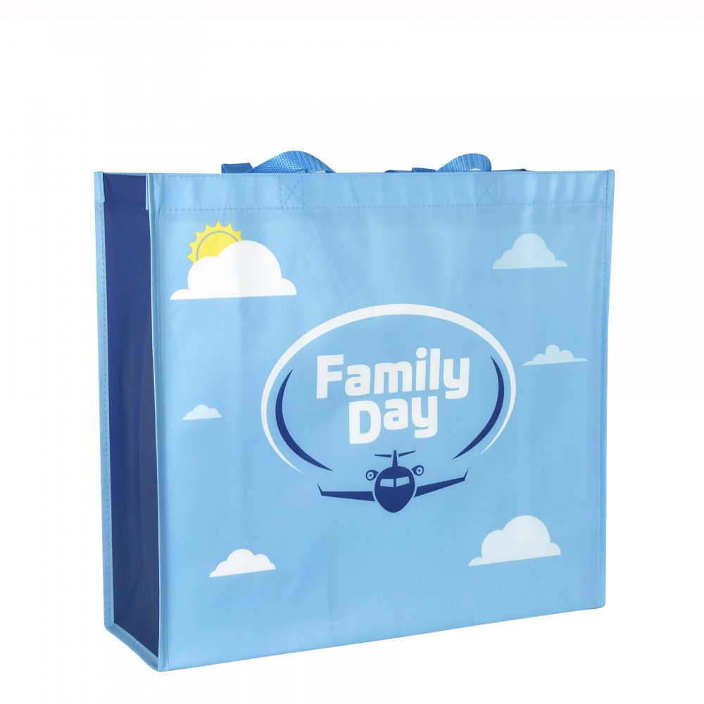 Promotional Custom Full-Color Laminated Non-Woven Promotional Tote Bag 16.5"x15.375"x 6" Promotional Custom Full-Color Laminated Non-Woven Promotional Tote Bag 16.5"x15.375"x 6"