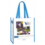 Logo Imprinted Full-Color Laminated Non-Woven Grocery Tote Bag 12"x13"x8"