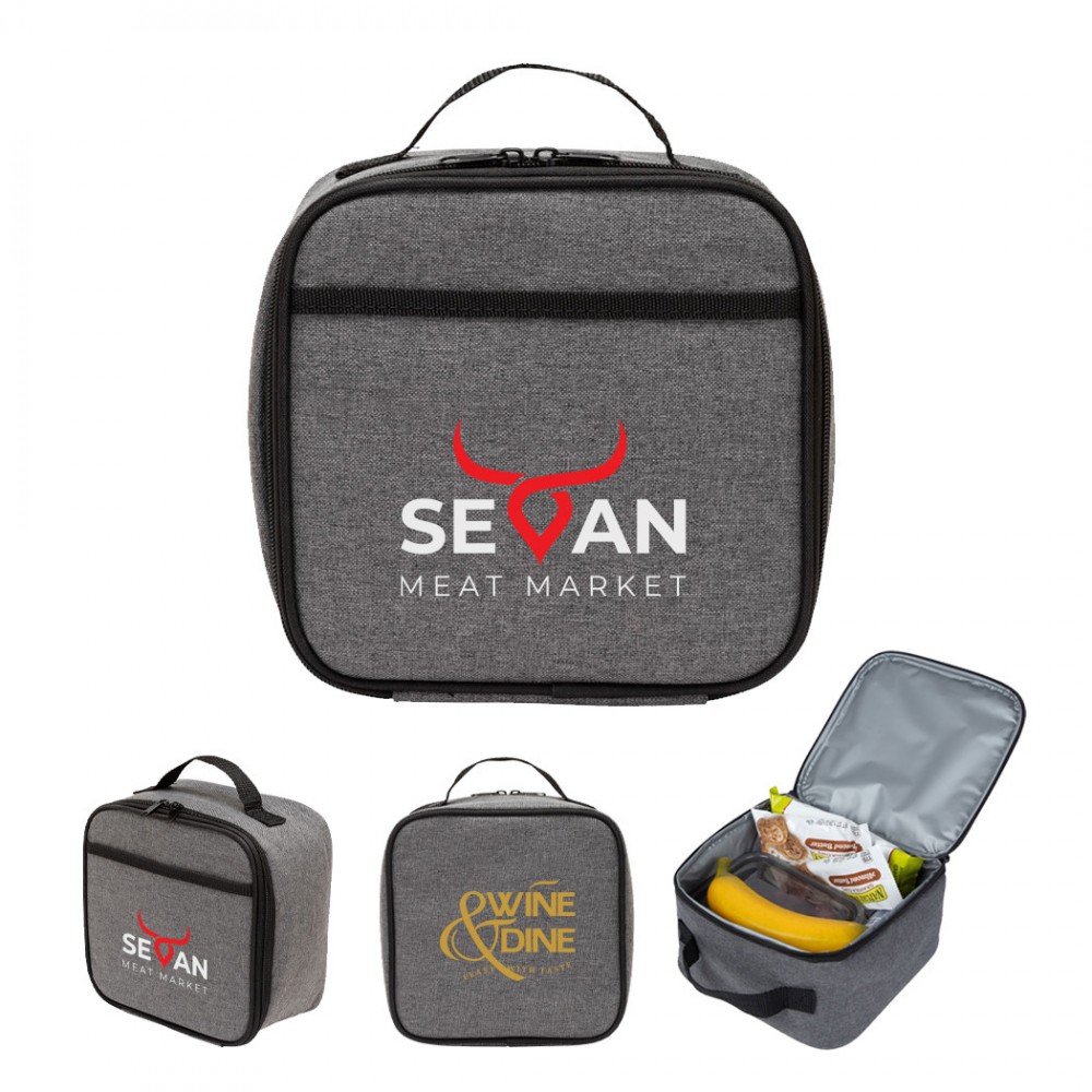 Custom 4 Can Heather Cooler Bag