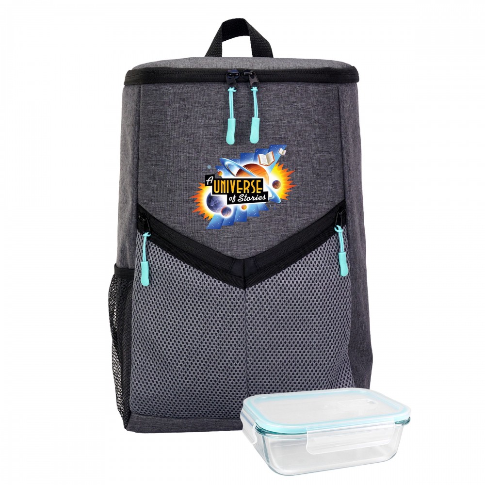 Victory Cooler Backpack Lunch Set with Logo Victory Cooler Backpack Lunch Set with Logo