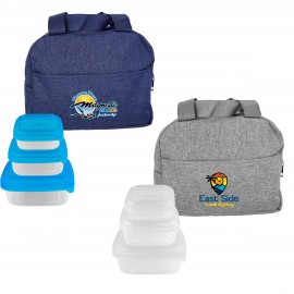 Portion Control Heathered Cooler with Logo