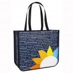 Promotional Custom 135g Laminated Non-Woven Round Cornered Promotional Tote Bag 16"x14"x6"