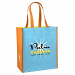 Custom Embroidered Custom Full-Color Printed 145g Laminated RPET (recycled from plastic bottles)Tote Bag 13"x15"x8