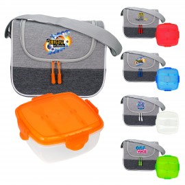 Logo Imprinted Clip Top Chillin' Bay Cooler Set  Logo Imprinted Clip Top Chillin