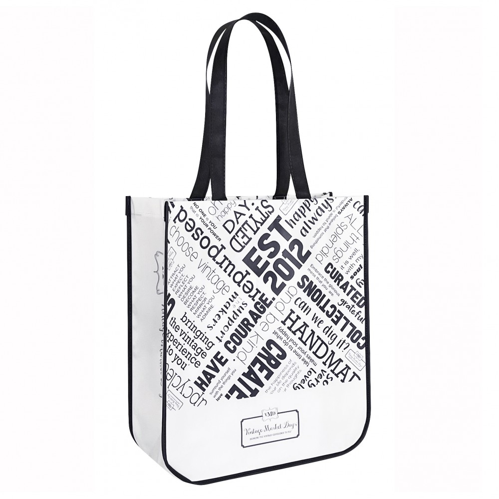 Branded Custom Laminated Non-Woven Round Cornered Promotional Bag 14"x16"x6" Branded Custom Laminated Non-Woven Round Cornered Promotional Bag 14"x16"x6"