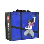 Branded Custom Full-Color Laminated Non-Woven Promotional Library Tote 14"x12"x6"