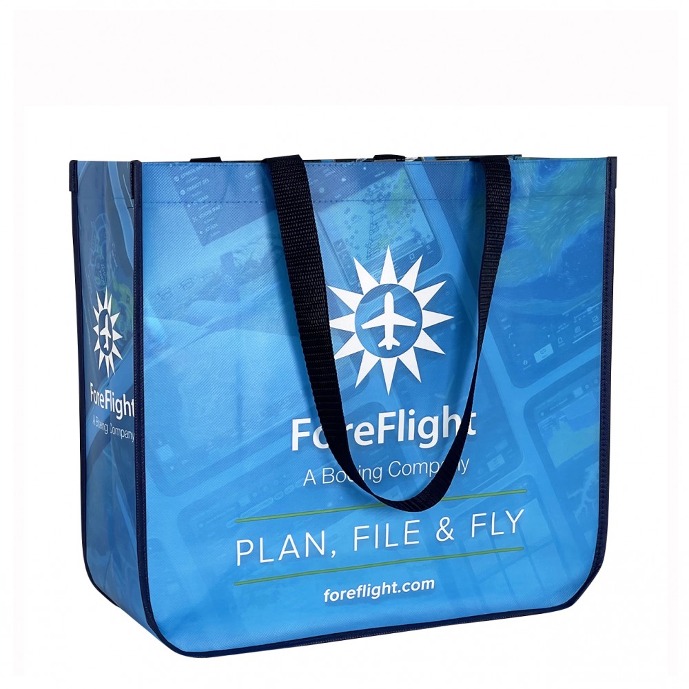 Custom Printed Custom 135g Laminated Non-Woven Round Cornered Promotional Tote Bag 16"x14"x6" Custom Printed Custom 135g Laminated Non-Woven Round Cornered Promotional Tote Bag 16"x14"x6"