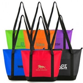 Custom Non-Woven Foil Cooler Tote Bag