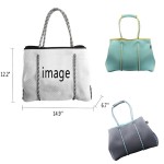 Custom Printed Custom Neoprene Punching Beach Bag/Outdoor Tote Bag